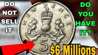 Top 6 Ultra UK Coins Rare UK one pound5 new penceten pence coins worth money [upl. by Chucho283]