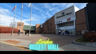 WALKING TOUR IN LONDON ONTARIO BIGGEST MALL  MASONVILLE MALL [upl. by Enreval]