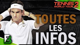 Tennis World Tour 2  Les modes de jeu le online amp tous les joueurs [upl. by Chisholm]