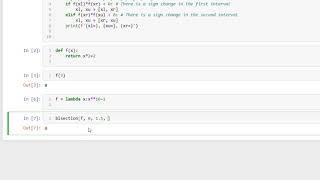 Root finding methods in Python  Bracketing methods [upl. by Derby]