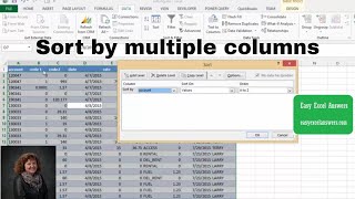 How to sort by multiple columns in Excel [upl. by Kennedy]