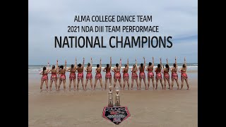 Alma College Dance Team 2021 NDA College National Champions in DIII Team Performance [upl. by Egduj]