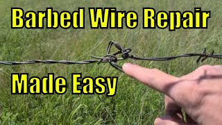 Securing Boundaries Barbed Wire Fence Repair Done Right  StepbyStep Tutorial [upl. by Rafaela]