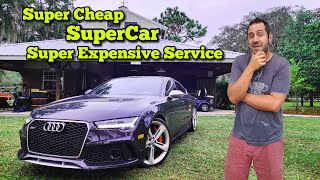 We Bought this quotJunkquot Twin Turbo Audi RS7 amp took it Straight to the Dealership [upl. by Haraf]