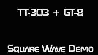 Cyclone Analogic TT303  Boss GT8 Square Wave Demo [upl. by Ateekan]