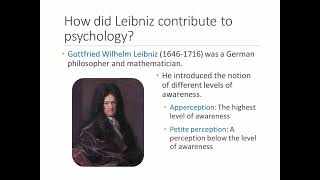 History of Psychology  Lecture 2  Part 6  Mill amp Leibniz [upl. by Caundra]