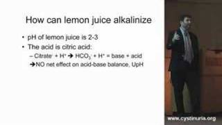 Dr David Goldfarb on Lemon Juice and Urine pH [upl. by Koller]