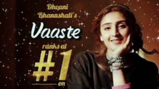 Vaaste Song Dhvani Bhanushali Tanishk Bagchi  Nikhil D Bhushan Kumar  Radhika Rao Vinay Sapru [upl. by Linsk773]