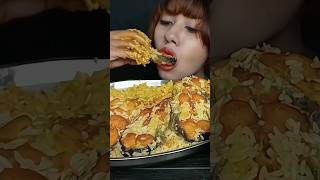 Eating delicious fish biryani । eating challenge । fish biryani asmr mukbang food foodie shorts [upl. by Samy459]