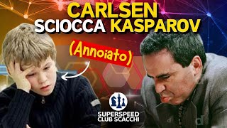 Carlsen a 13 Anni Sciocca Kasparov con una Trappola Micidiale [upl. by Nysila]