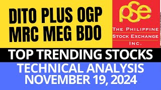 DITO  PLUS  OGP  MRC  MEG  BDO  PSE TECHNICAL ANALYSIS [upl. by Cannice511]