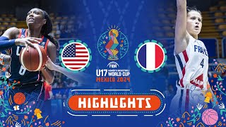 SemiFinals USA 🇺🇸 vs France 🇫🇷  Extended Highlights  FIBA U17 Womens Basketball World Cup 2024 [upl. by Magill]