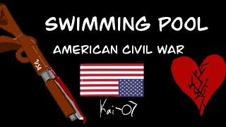 Swimming Pool Meme  American Civil War  Countryhumans  USA Couple [upl. by Pelage665]