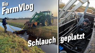 Probleme zwischen den Feiertagen Land unter Wasser amp Hydraulikschlauch an der BGA geplatzt [upl. by Cirdet191]