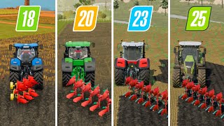 Fs18 Vs Fs20 Vs Fs23 Vs Fs25  Deformation Plowing  Gameplay  Timelapse [upl. by Felice288]