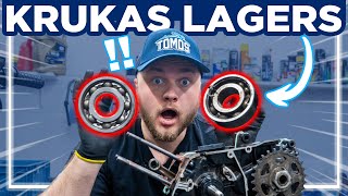 Tomos krukas lagers vervangen tutorial Blok splitsen [upl. by Inohtna560]