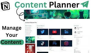 The Ultimate Notion Content Planner  2025 Dashboard [upl. by Dione]