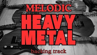 MELODIC HEAVY METAL BACKING TRACK  Em 100 bpm [upl. by Iglesias]