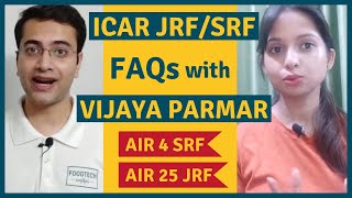 Discussing ICAR JRFSRF Food Technology FAQs with a Topper 2019 [upl. by Zoller]