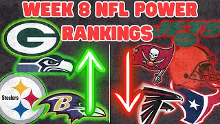 NFL Week 8 Power RankingsNEW 1 TEAM [upl. by Nonnelg]