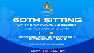 Twelfth Parliament  Sixtieth Sitting  Consideration of Estimates amp Expenditure  Day 2 [upl. by Mavis]