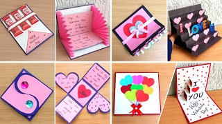 How to make Valentines day cardHandmade Valentines CardValentines day card makingValentine card [upl. by Profant]