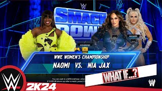 WWE smackdown 151124 WHAT IF  Naomi VS Nia Jax [upl. by Zielsdorf]