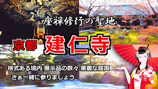 【京都 建仁寺】座禅の聖地へ 旅名人がアクセス法や見どころ 心打つ衝撃の展示物までご案内 京都 関西 観光 旅行 河原町 建仁寺 龍 風神雷神 [upl. by Whitebook224]