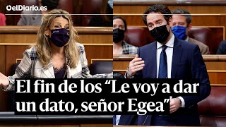 La dimisión de Egea acaba con los quotLe voy a dar un datoquot los choques con Yolanda Díaz [upl. by Anatole]