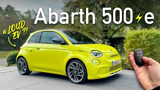 2024 Abarth 500e 155 hp  LOUDEST EV ever [upl. by Boor]