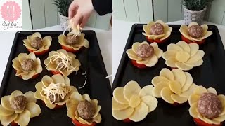 ✅ PATATESLİ PAPATYA KÖFTE TARİFİ  Şeften Yemek Tarifleri  Potato Daisy Dumplings Recipe [upl. by Nahshunn]