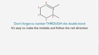 Naming Alkenes according to IUPAC Rules including cistrans and EZ [upl. by Nolyad139]