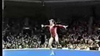 Svetlana Boginskaya  1988 Olympics Team Compulsories  Floor Exercise [upl. by Gerome208]