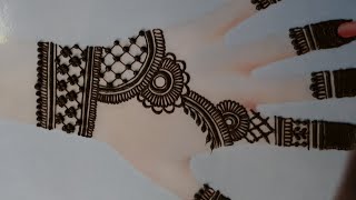 simple Mehndi design for back hand 2024  beautiful mehndi design easy mehndi design 2024 mehndi [upl. by Furnary]