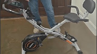 Caromix Folding Exercise Bike 4 in 1 Stationary Bike Review [upl. by Fariss]