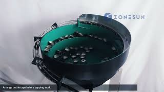 How to Use ZSXG1870V Bottle Capping Machine With Vibratory Bowl [upl. by Milak713]