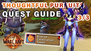 How to do quotThoughtful Pursuitsquot Quest 33  20th Anniversary Event ► WOW The War Within [upl. by Schwitzer]