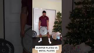 Bumper plates vs metal plates shorts [upl. by Ulani]