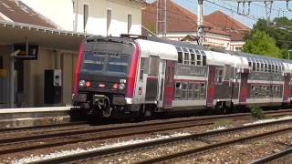 Z8800 Carmillon  Arrêt à la gare dEpinay sur Orge sur la ligne C du RER [upl. by Durrell]