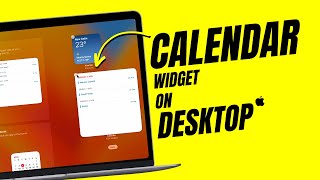 Calendar on Mac Desktop  Put Calendar Widget on Macbook Home [upl. by Alebasi923]