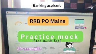 RRB PO mains mock Practice mock Free test📌 targetrrbpo [upl. by Stila24]