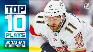 Top 10 Jonathan Huberdeau plays from 201819 [upl. by Crissie]