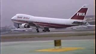 TWA 747100 727200 amp L1011 Landing at LAX [upl. by Edgardo429]