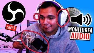 COMO MONITOREAR AUDIO EN OBS  ¿COMO ESCUCHAR TU AUDIO DE STREAM O GRABACIÓN  FERCONECTA [upl. by Ed]