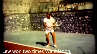 Lew Hoad at LH tennis campThe BackhandMijas Spain summer 1972 [upl. by Nert]