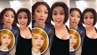 Cardi B amp Nicki Minaj team up to mock Ice Spice 😳 [upl. by Yancy786]