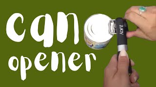 How To Open Cans With No Sharp Edges Using The Zulay Kitchen Safe Cut Can Opener [upl. by Krystal]