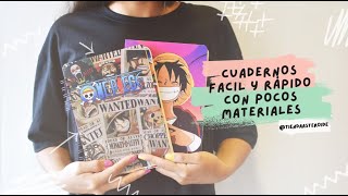 Cómo hacer cuadernos SIMPLES RAPIDOS y ECONÓMICOS con pocos materiales [upl. by Ycats]