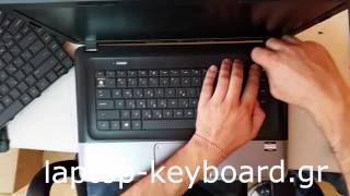 HP G6 CQ58 655 2000 keyboard replacement  Αλλαγή πληκτρολογίου σε HP 655 [upl. by Dincolo]