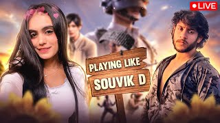 PLAYING LIKE SOUVIK D 🫶 BGMI LIVE  bgmi bgmilive girlgamer livestream [upl. by Rehpetsirhc735]